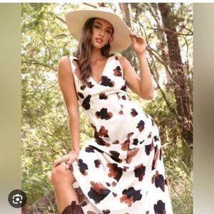 New! Anthropologie Paper Heart Dress In Pony Print Size XL